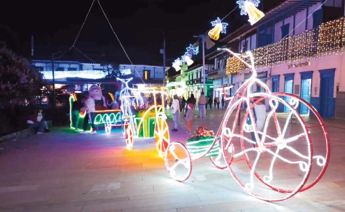 Alumbrado navideño en La Ceja Antioquia