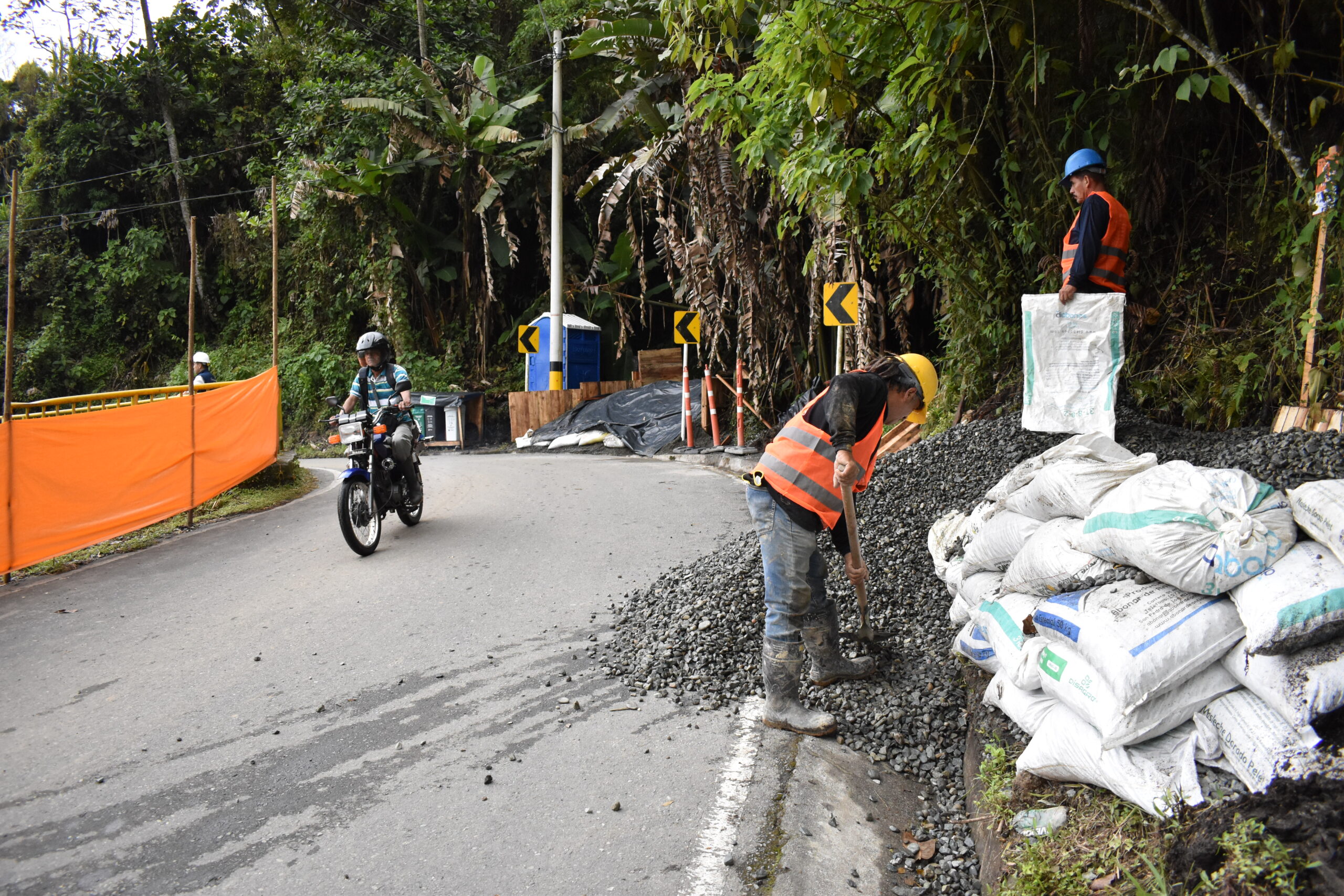 Obras en siete puntos críticos en el acceso al corregimiento San Sebastián de Palmitas de Medellín