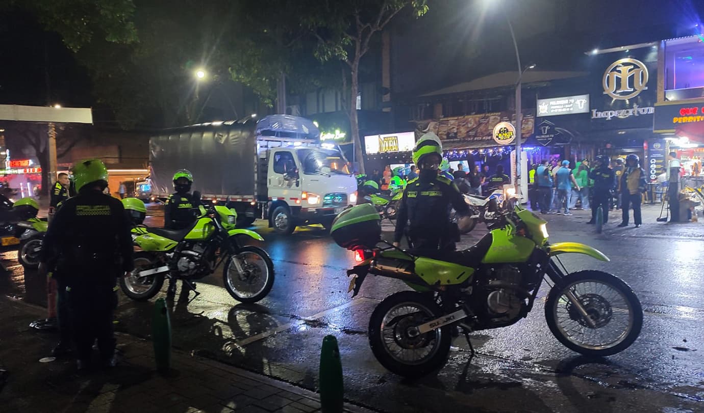 Continúan los controles de seguridad en El Poblado, el Centro y La 70, en Medellín