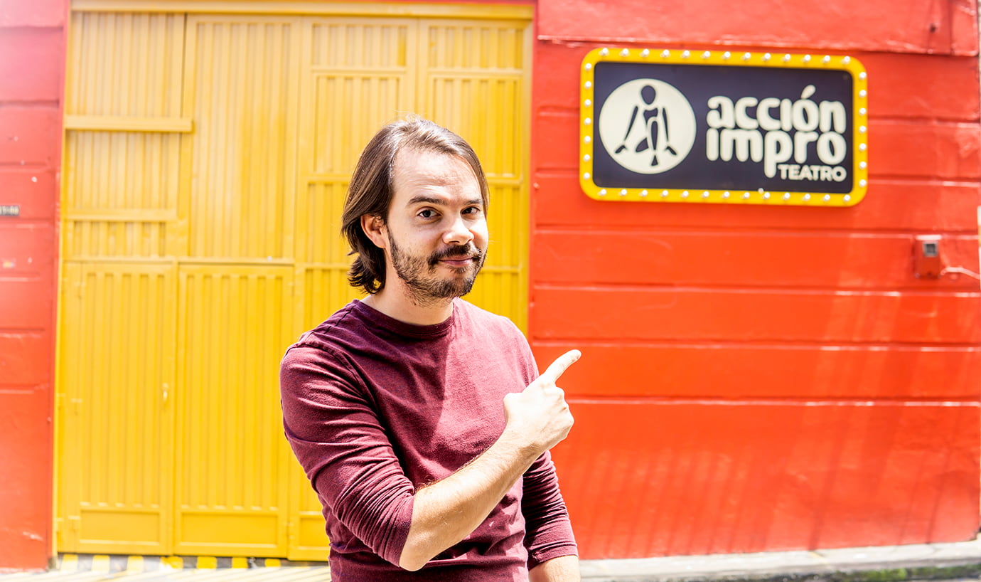 David Sanín de Acción Impro la vida sin guión