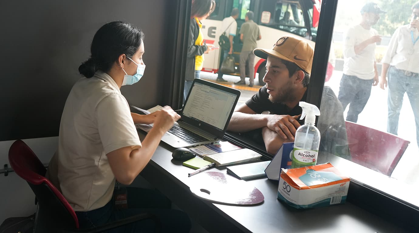 Nuevo punto de información y orientación para migrantes en la Terminal del Norte