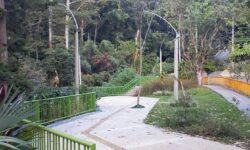 Parque nuevo sin luz en el sector San Luca