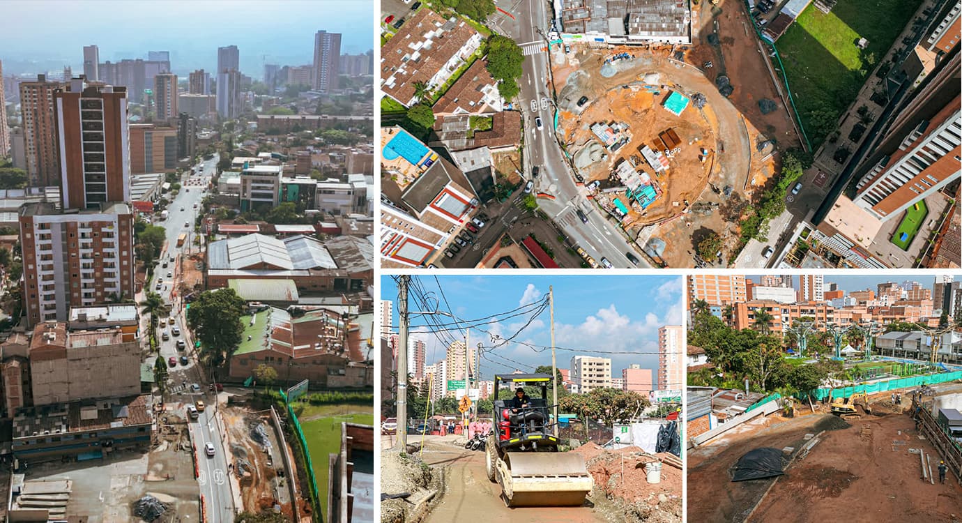 Avanza la ampliación de la Av. El Poblado, en Envigado y Sabaneta