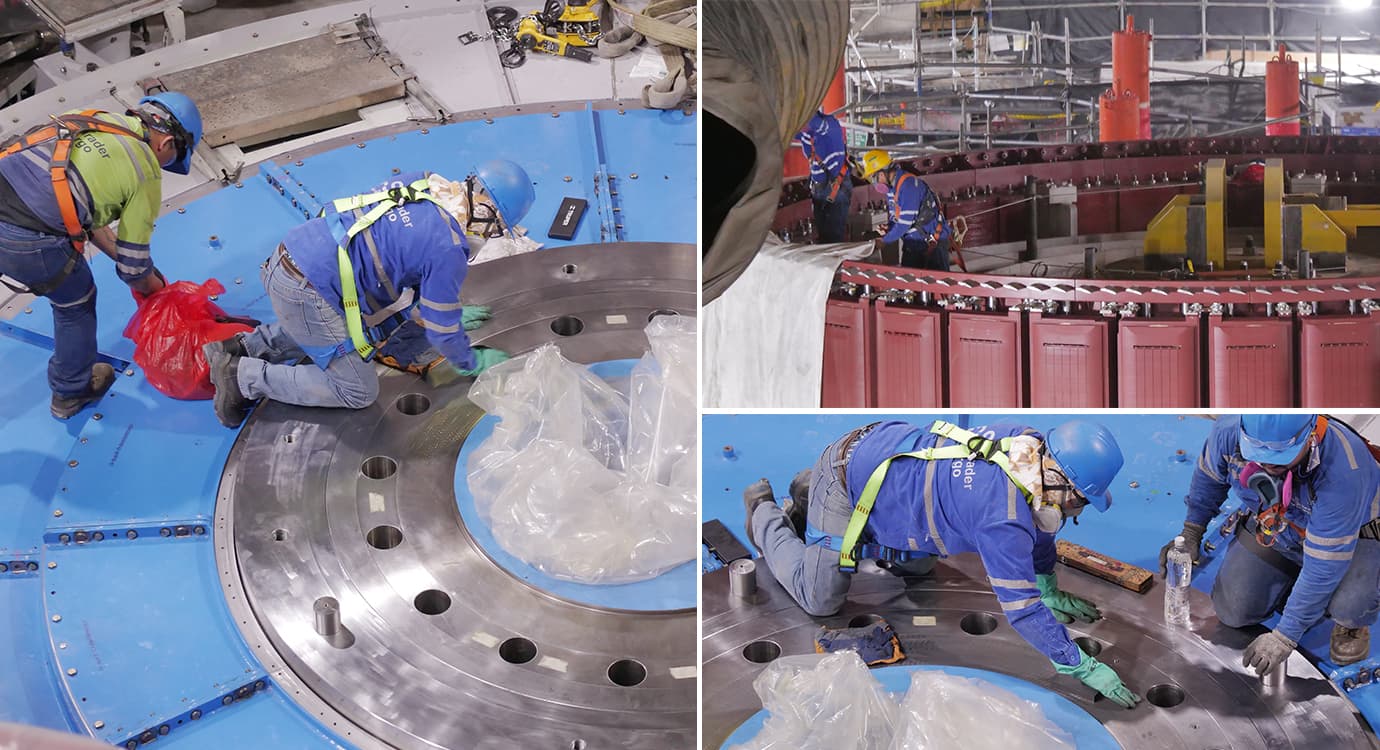 EPM logró instalar el rotor de la tercera turbina de Hidroituango
