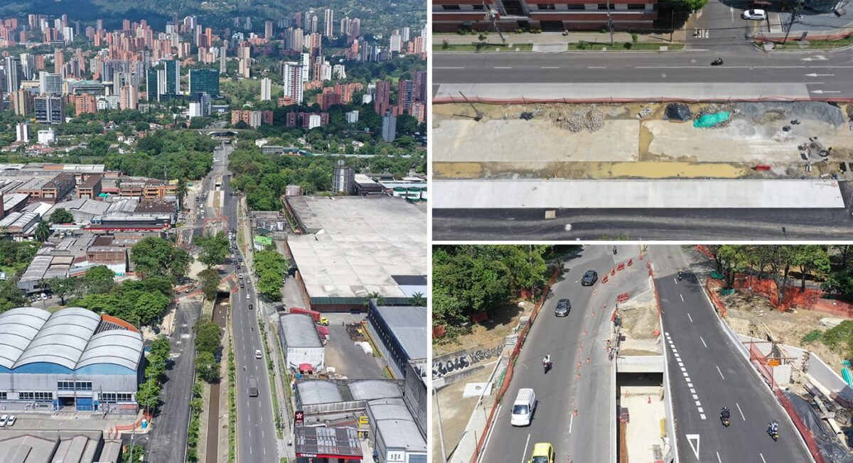 Cierre del cruce vehicular de la calle 12 Sur con carrera 51, por obras del Metroplús