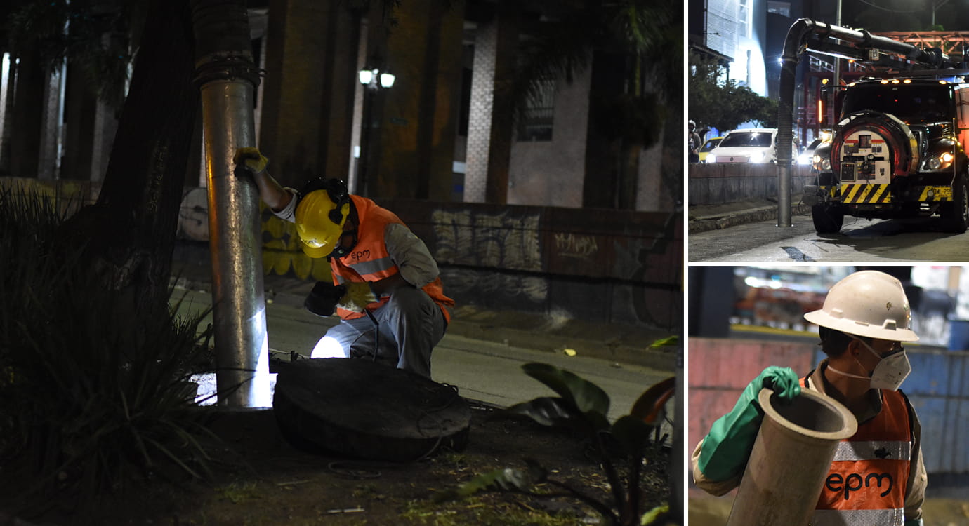 Inició limpieza de 14 deprimidos viales para prevenir inundaciones y emergencias, en Medellín