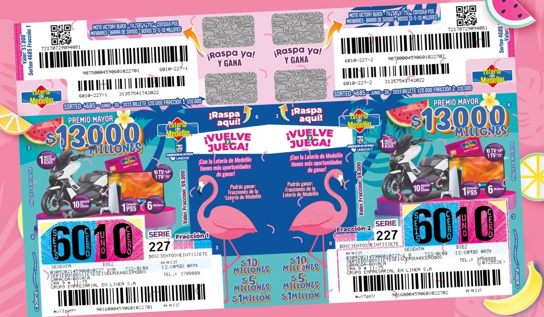 Vuelve el Sorteo Premium de la Lotería de Medellín