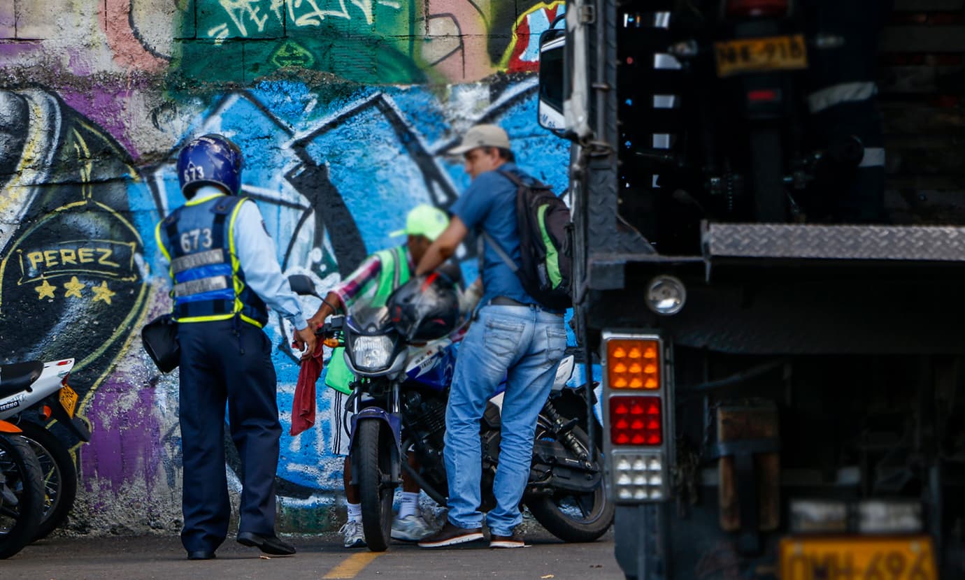 Ya son 46 los agentes de tránsito agredidos en Medellín, en este 2023
