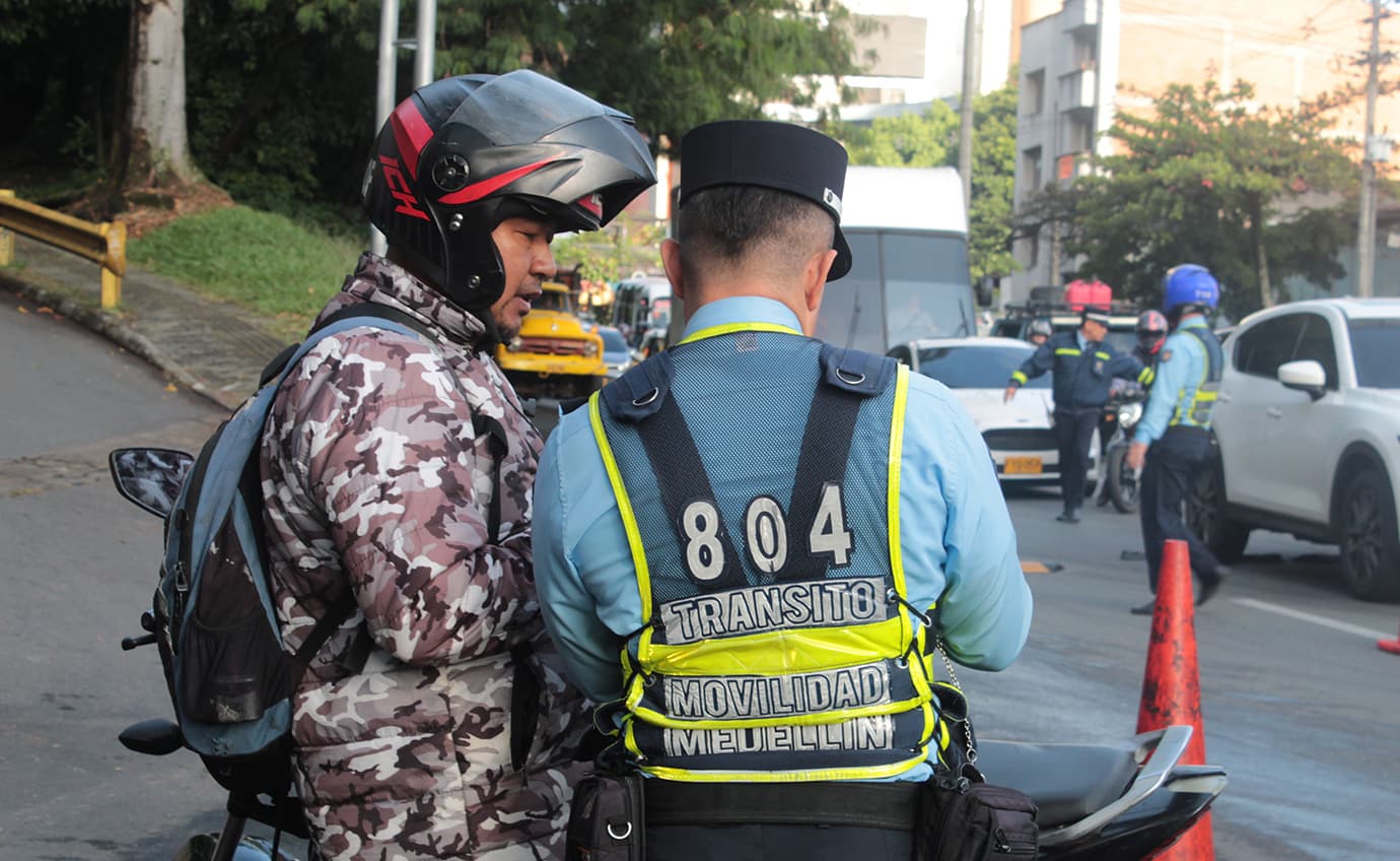 Por la rotación del pico y placa en Medellín se intensificarán los controles