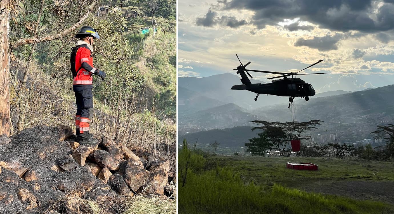 Incendios de cobertura vegetal en Medellín