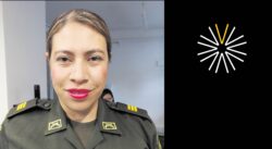 Comandante mujer policia capitana Glor Muñoz