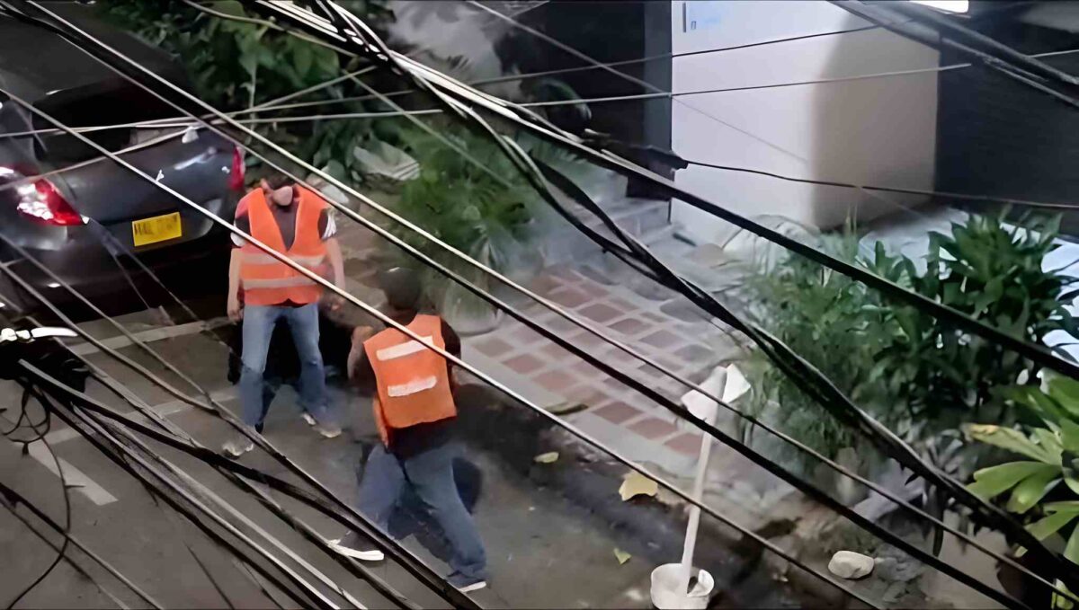 Manila Poblado Centro trapitos rojos ZER parqueo pelea cuchillo