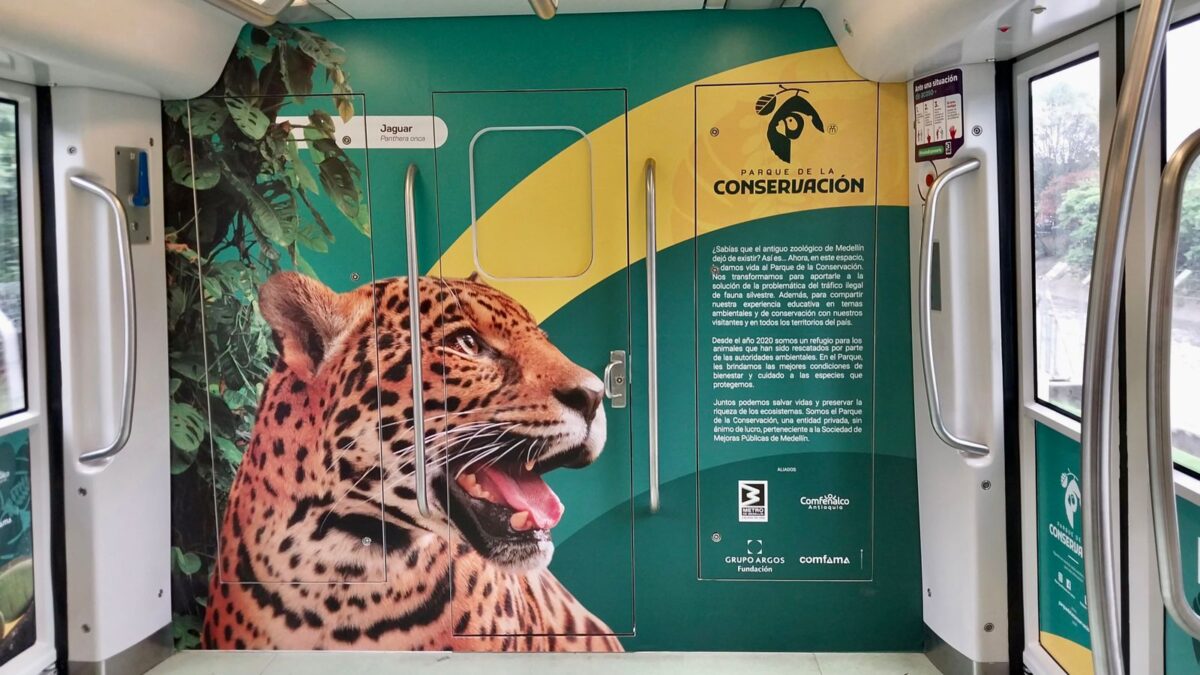 El Parque de la Conservación ahora viaja en el Metro de Medellín