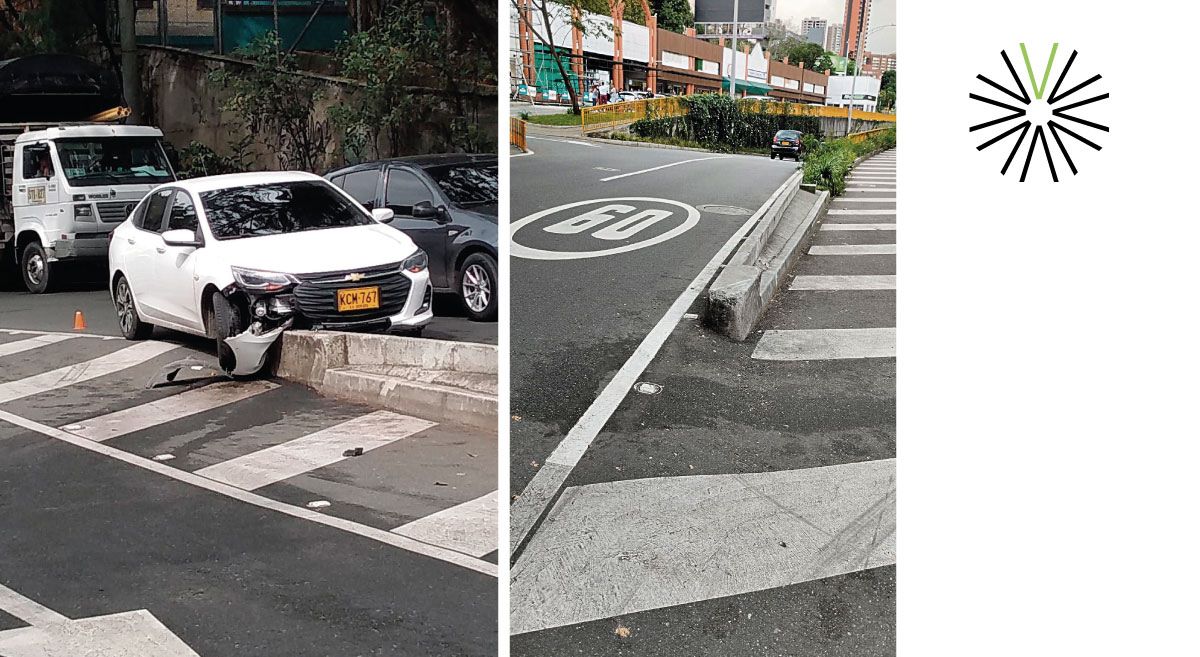 Seguridad vial peatones paso seguro Intermedia
