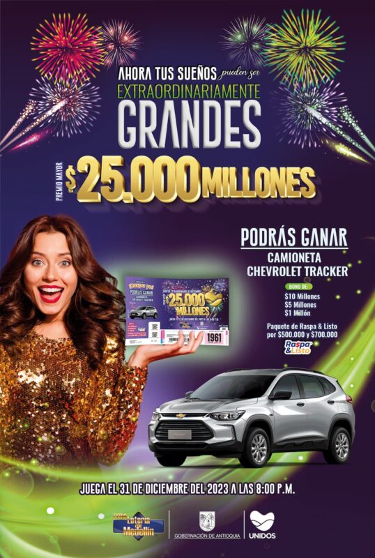 sorteo de Navidad Loteria de Medellín 2023