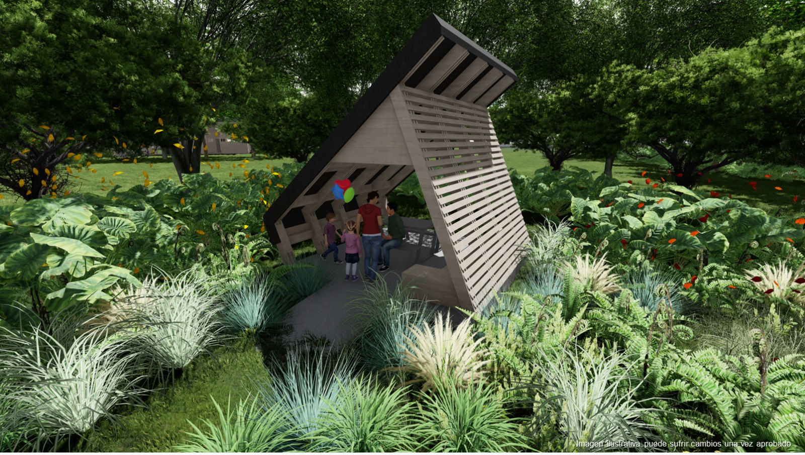 Imagen ilustrativa estimada para el proyecto Parque Recreativo Comfama La Morelia, en Rionegro, Antioquia.