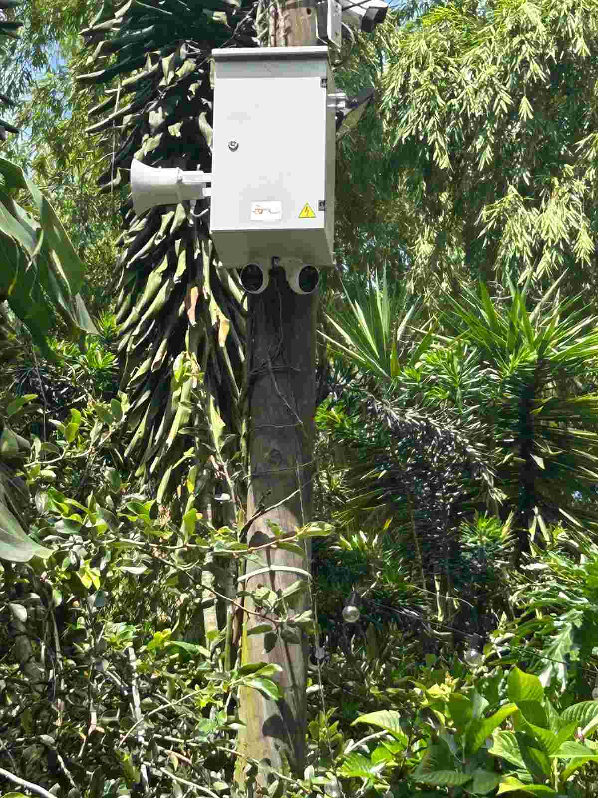 Bocinas alarmas cámaras seguridad privada