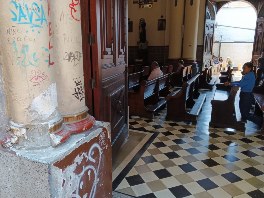 daños vandalismo mampostería templo