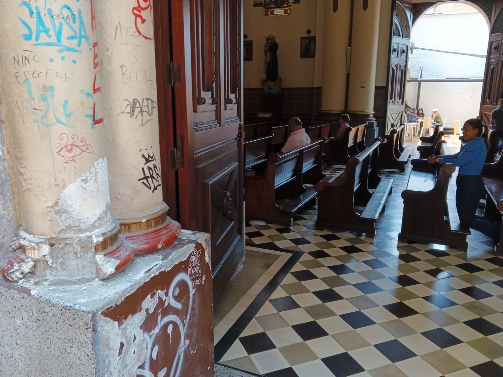 daños vandalismo mampostería templo