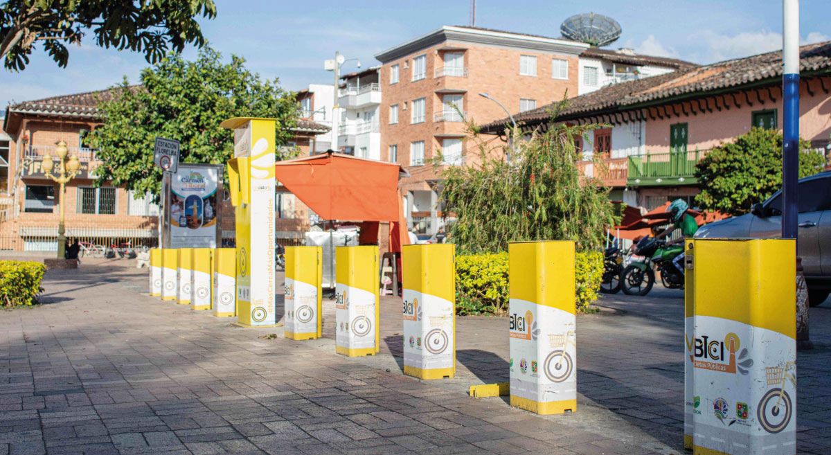 El Carmen de Viboral parque principal bicicletas