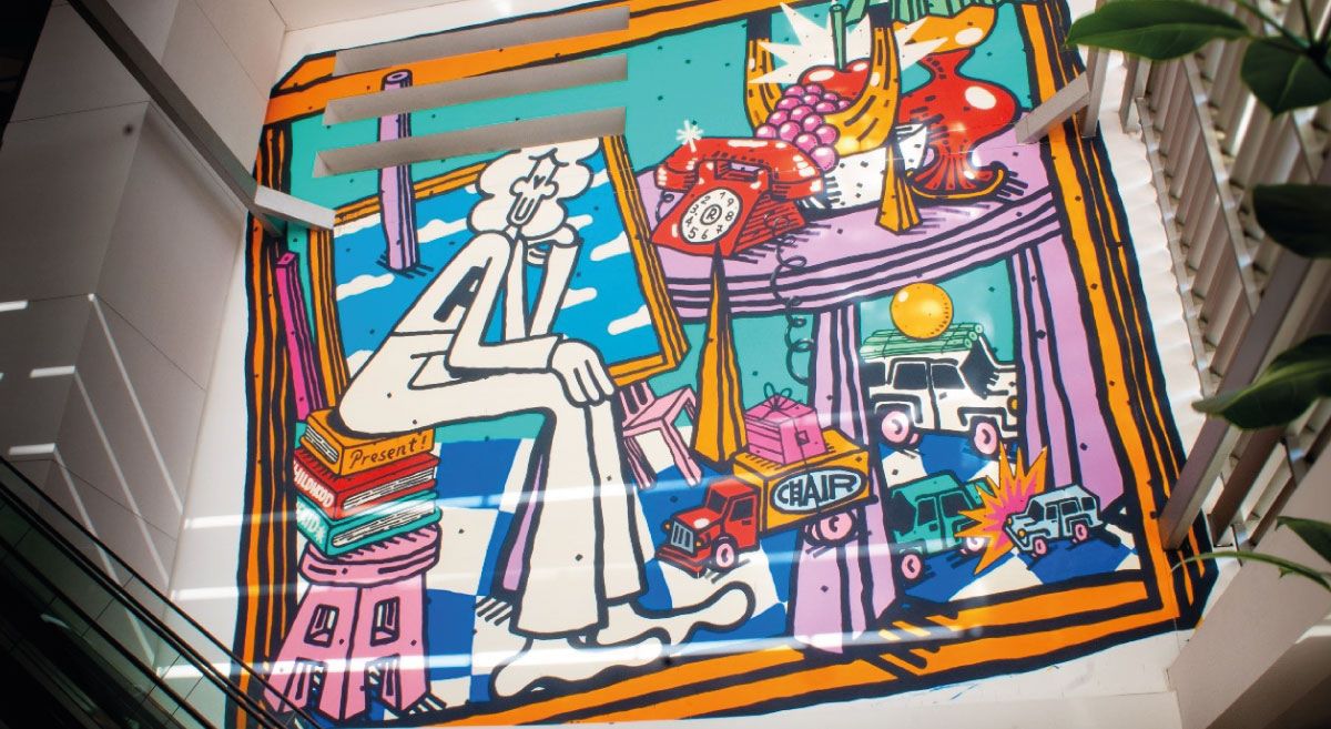 centro comercial Oviedo murales