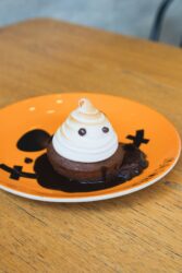 Volcán de chocolate y merengue suizo