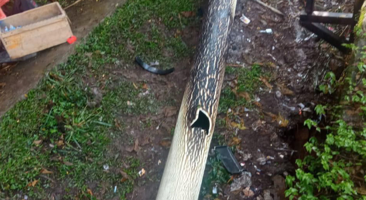 acueducto tubo fuga de agua EPM