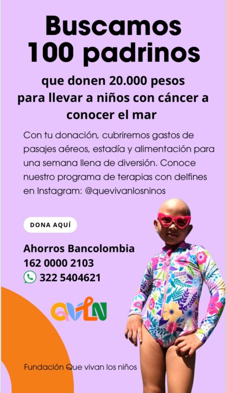 Buscan 100 padrinos que donen $20.000 para llevar a niños con cáncer a conocer el mar