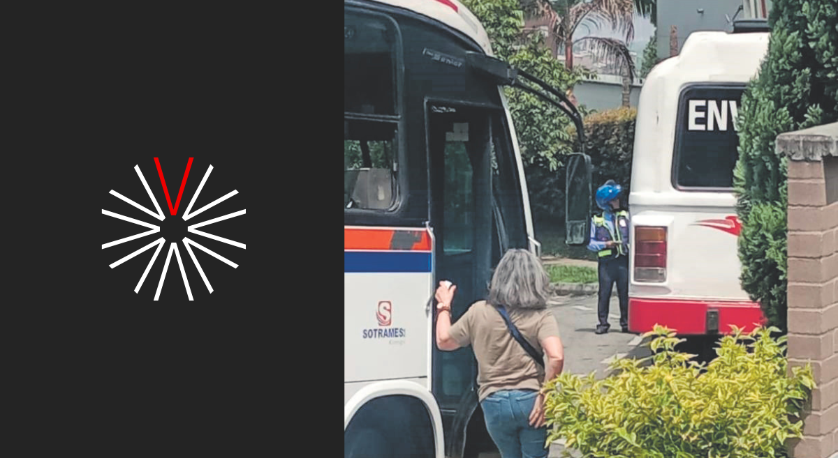 terminal paradero de buses Chinguí Envigado