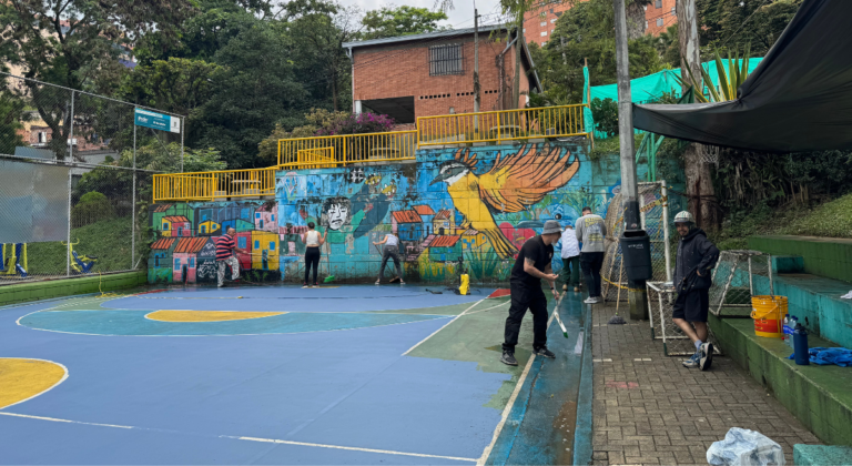 Cancha renovada con talento en Garabato