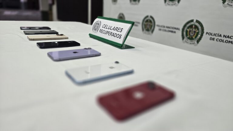 Policía recuperó siete celulares robados en Altos del Poblado