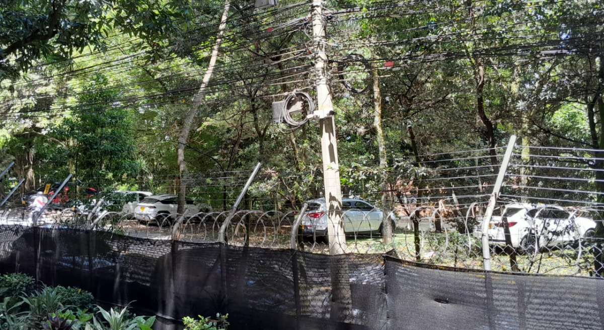 Parqueo sobre zonas verdes y peatonales en Villa Carlota