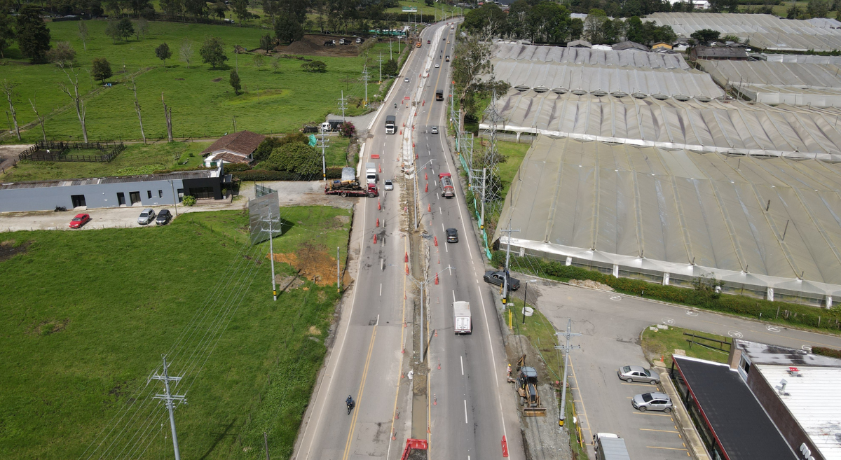 Avanza doble calzada La Ceja a Rionegro