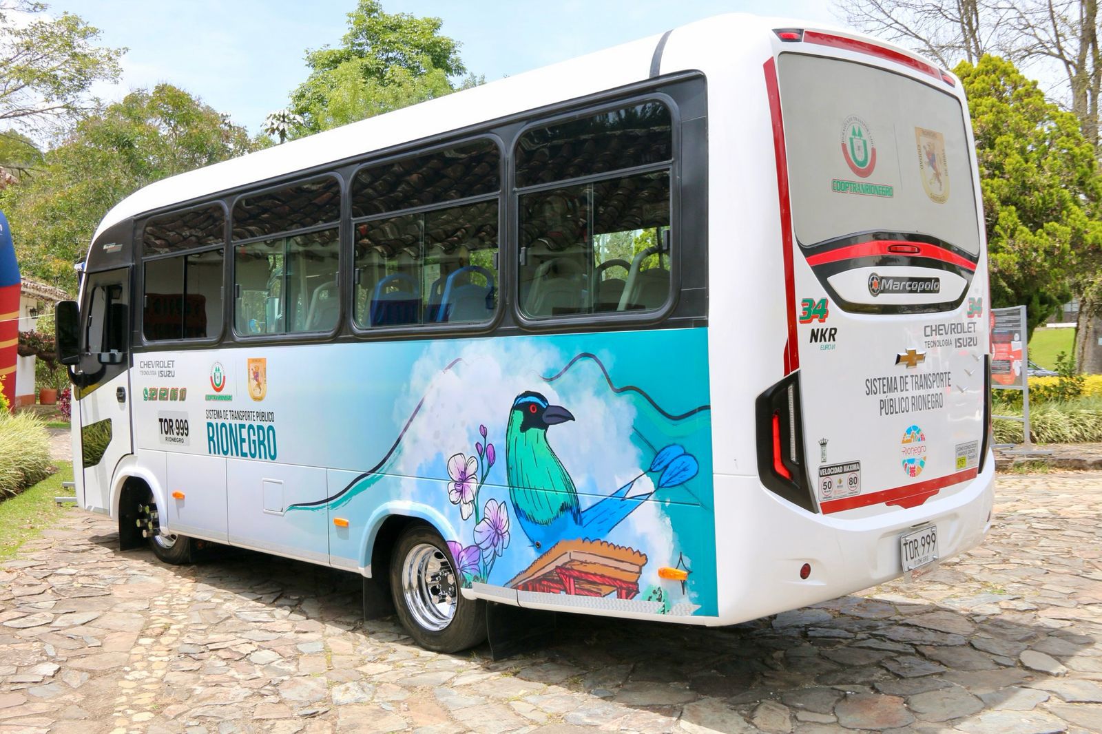 Buses de Rionegro exhiben símbolos de esa ciudad del Oriente antioqueño
