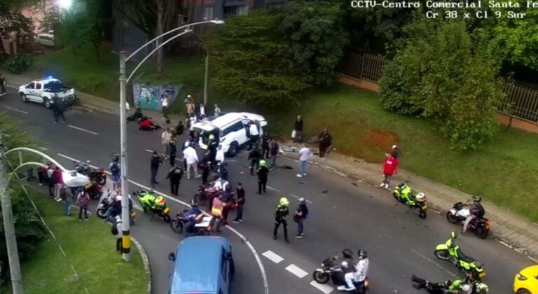 Caravana del candidato presidencial Daniel Palacios sufrió accidente en El Poblado 