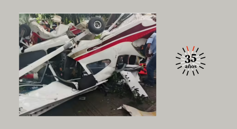 Avioneta se accidentó en el barrio Estadio de Medellín
