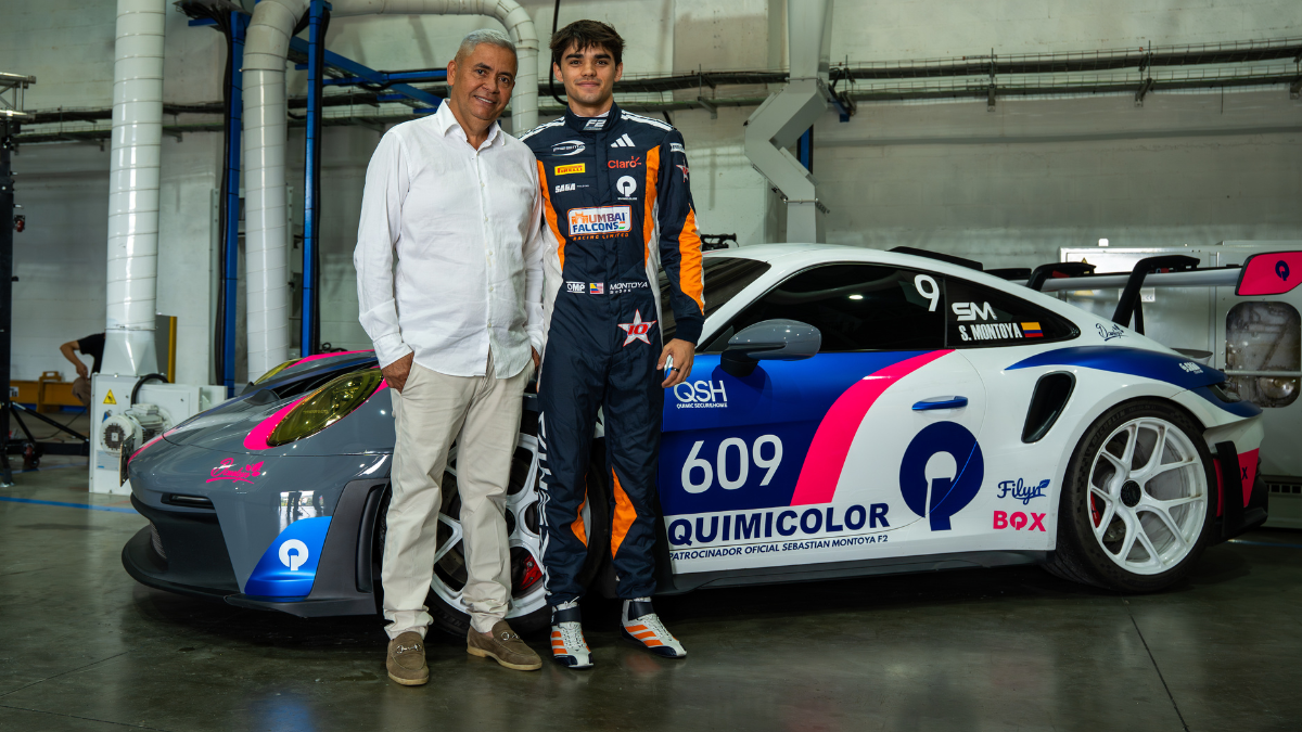 Quimicolor patrocina al piloto colombiano Sebastián Montoya, hijo de Juan Pablo Montoya.