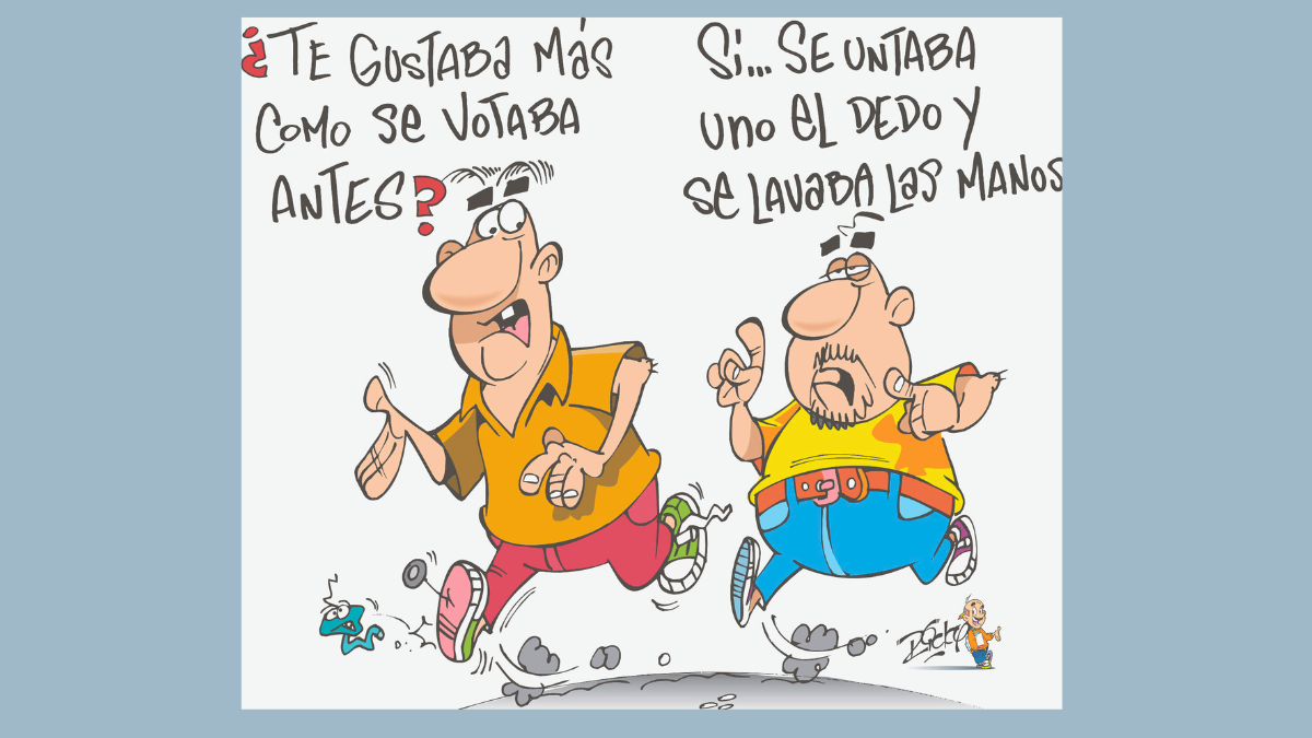 Caricatura de Ricky No. 1 Vivir en Democracia