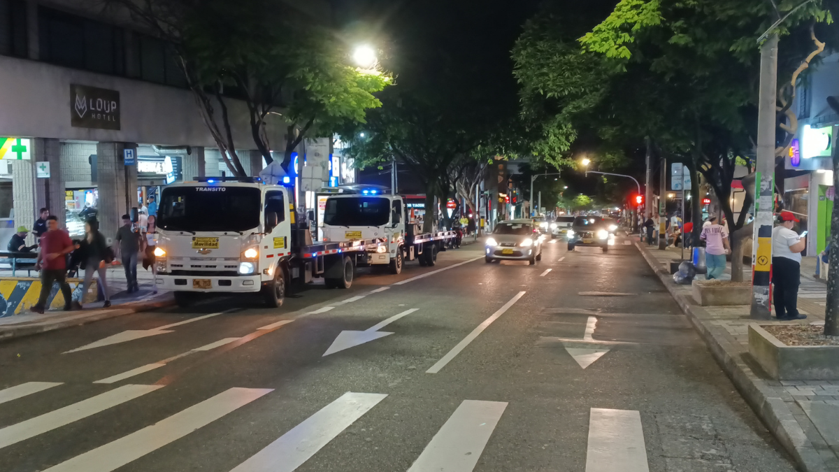 Tráfico movilidad control parque Lleras