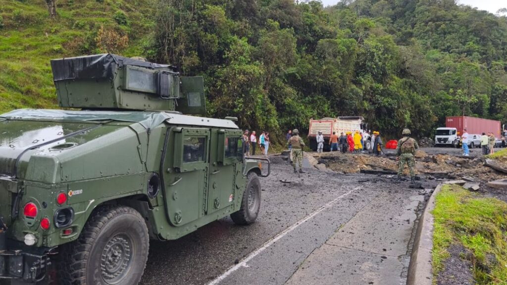 Cierre total en la vía a la Costa Atlántica tras detonación de artefacto explosivo