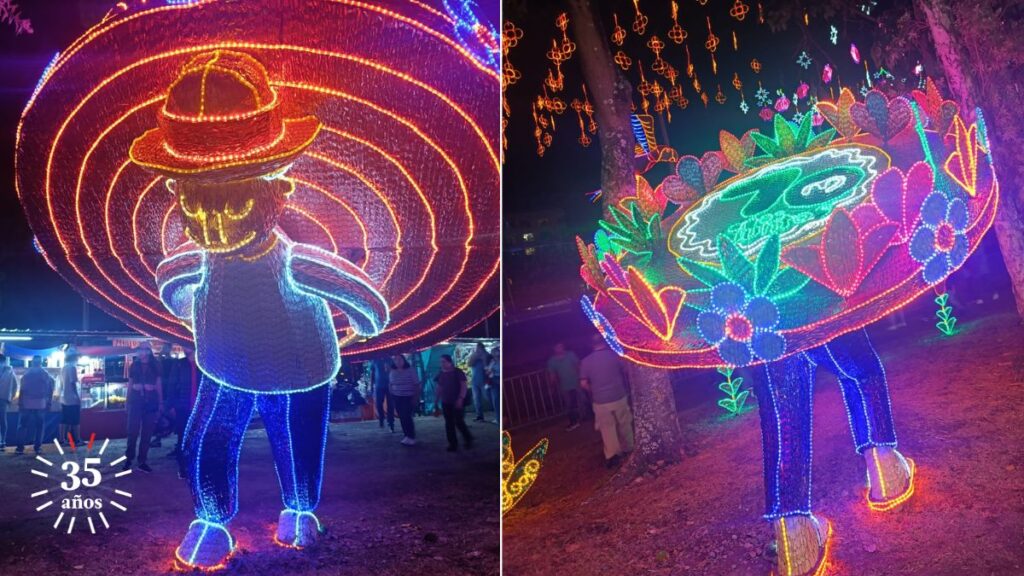 Disfrutar de los silleteros: una novedad del alumbrado de Medellín, en este 2025