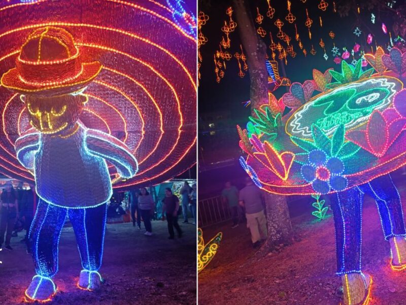 Disfrutar de los silleteros: una novedad del alumbrado de Medellín, en este 2025
