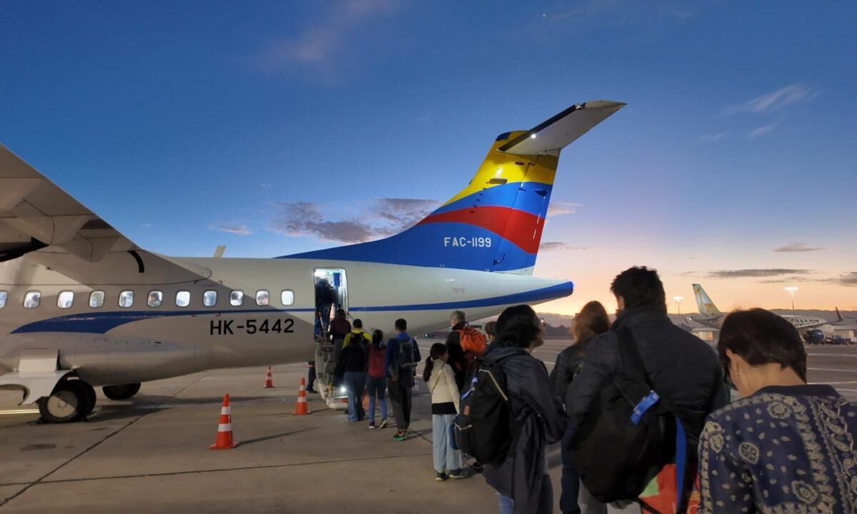 Satena aviones vuelos viajeros