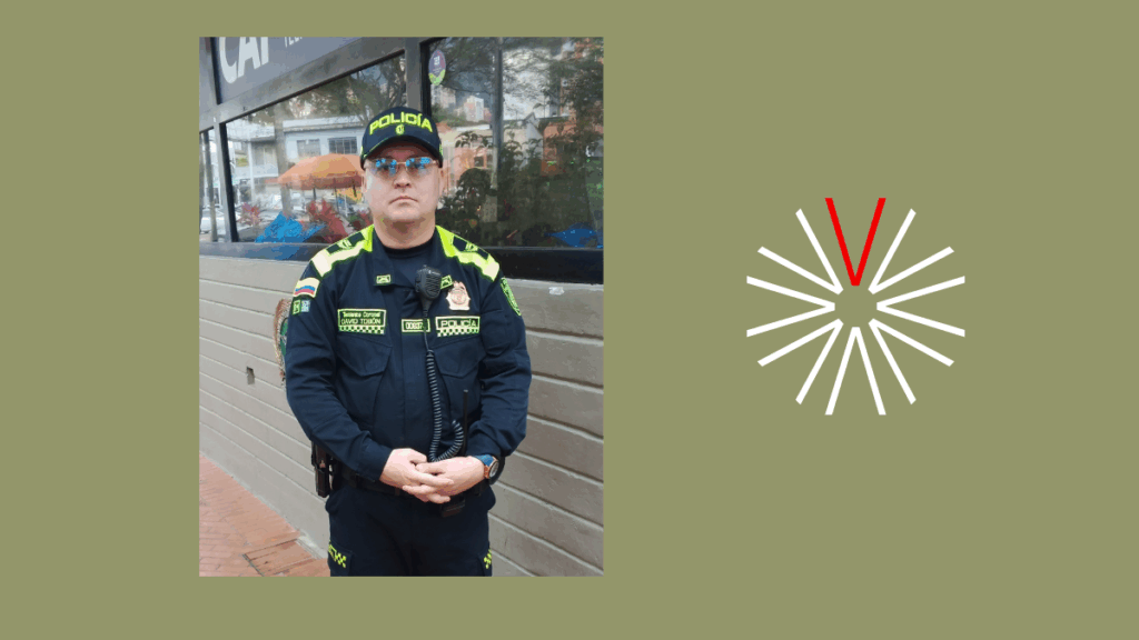 Teniente coronel David Tobón Policía El Poblado
