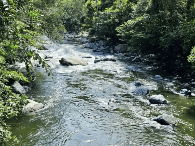 La Aguada del cañón del río Santo Domingo