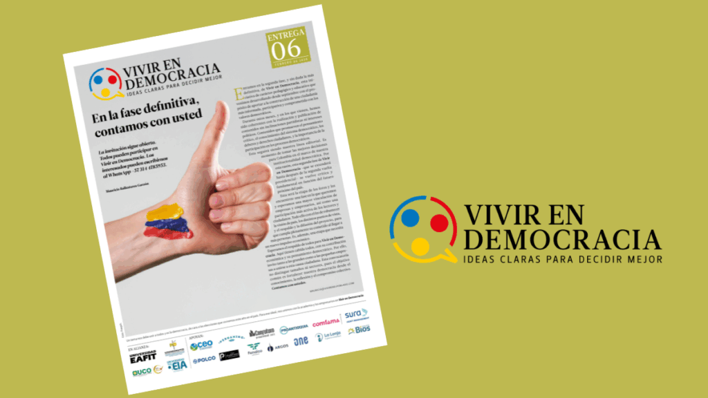 Portada Vivir en Democracia No. 6