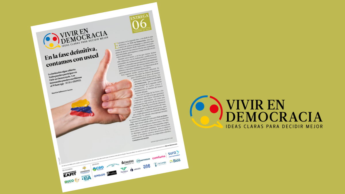 Portada Vivir en Democracia No. 6