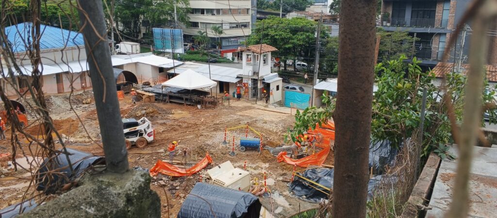 obras construcción estación de policía Manila El Poblado Comuna 14