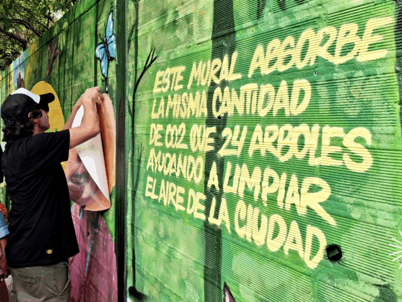 Mural ecologico de Tosh en El Poblado