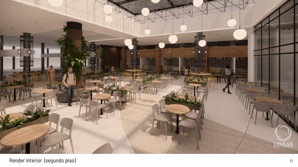 zona de comidas plazoleta centro comercial Monterrey